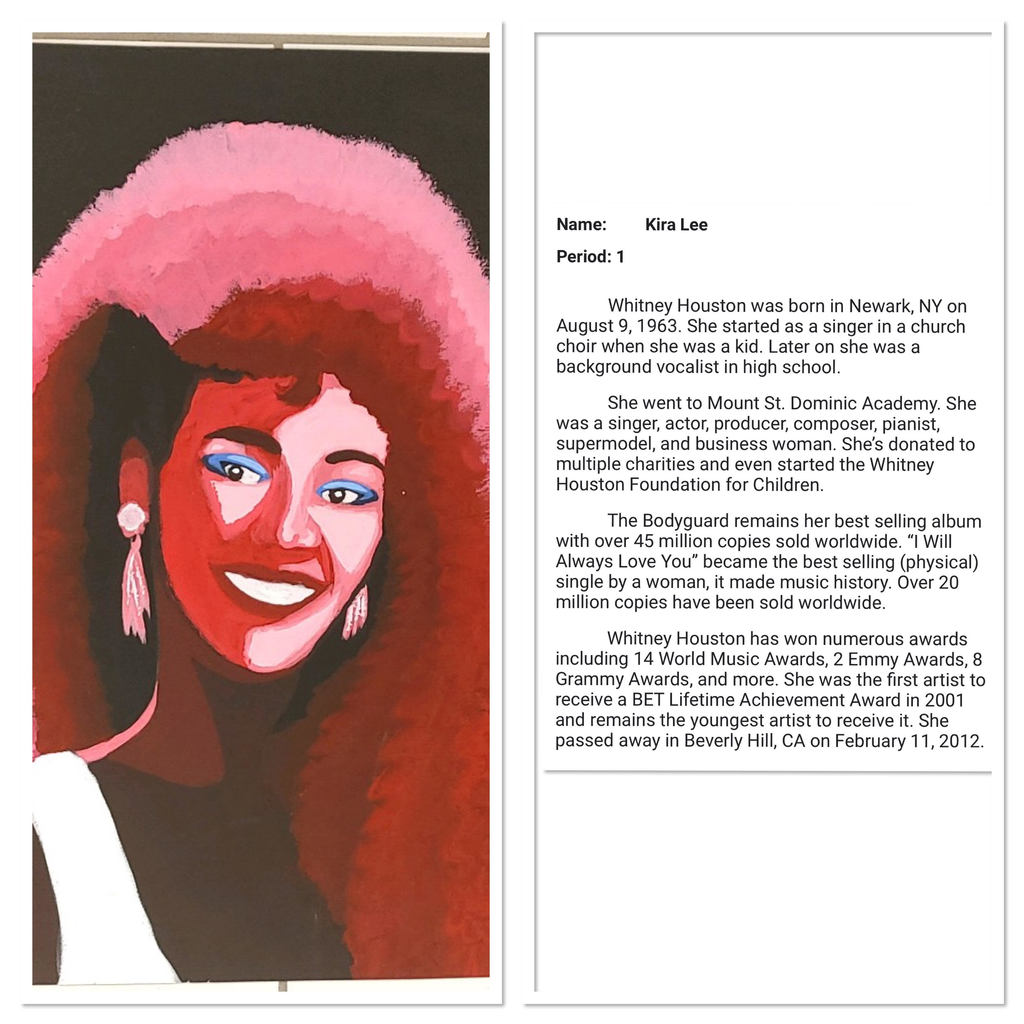Whitney Houston Artist: Kira Lee