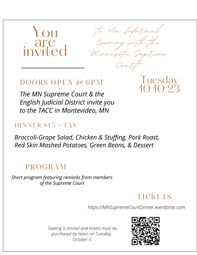 Supreme Court Dinner Invite